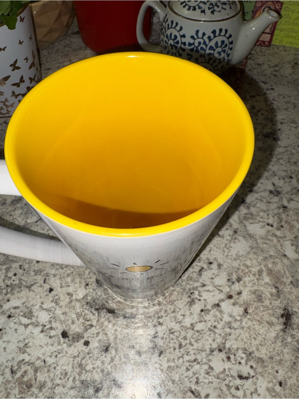 10 Strawberry Street / White Ceramic Coffee Mug with Sun- “it's all good” - Picture 3 of 9